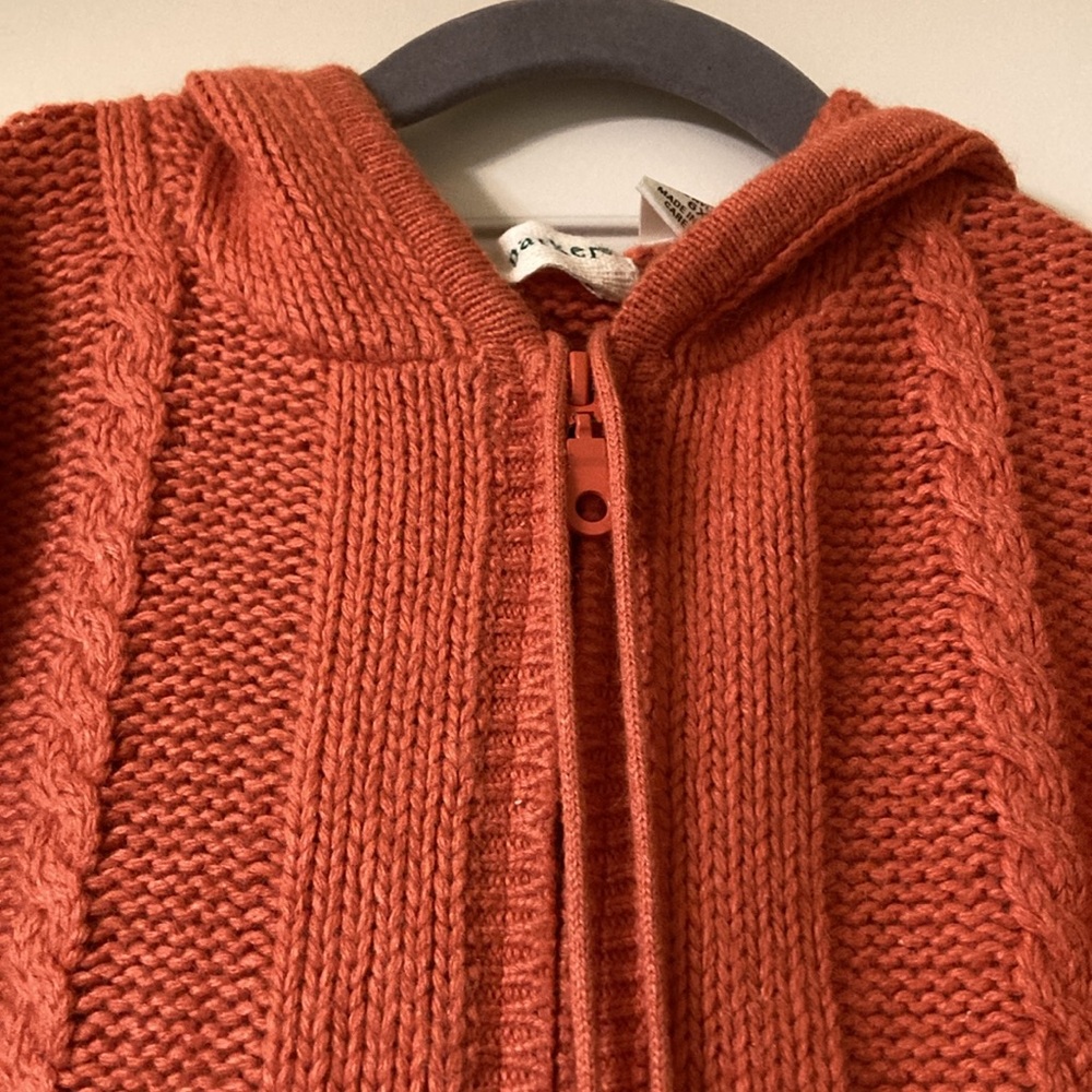 Kids k.c.Parker Orange Hooded Cardigan